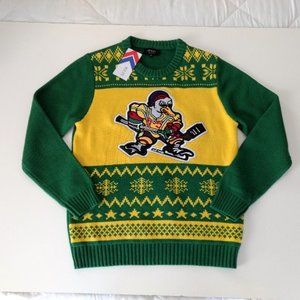 Green Yellow Crew Neck Sweater